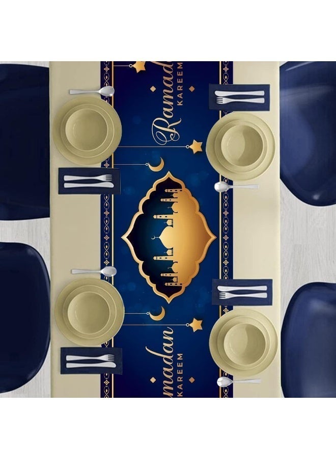 لارافيل مفرش طاولة رمضان زينة مفارش إسلامية حفلة مسجد عيد مبارك مستلزمات الزينة مفرش طاوله - Image 5